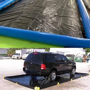 Piscina inflable portátil de PVC personalizada para lavado de coches, alfombra de aire impermeable y resistente al fuego para coches, en venta - Product Image 3