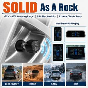 Sistema de Monitoreo de Presión de Neumáticos (TPMS) BLE para Automóvil, Universal, 4 Ruedas, Sensor Externo, Resistente al Agua IP67, MOQ 1 Pieza, Certificación CE, FCC, ISO 9001 - Product Image 3