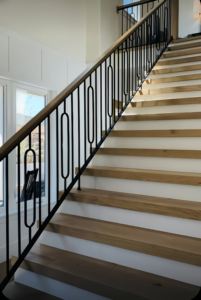 Tanlong Metal Negro Hueco Cuadrado Hierro Balaustres Pasamanos <span class=keywords><strong>De</strong></span> Hierro Barandilla Moderna - Product Image 5