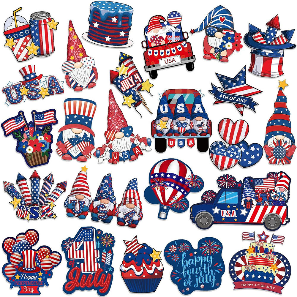 แม่เหล็กติดตู้เย็นวันประกาศอิสรภาพแบบกำหนดเอง 5