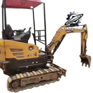 Excavadora Usada Sany 16C, Marca Japonesa Original de Segunda Mano, Miniexcavadora de 1.6 Toneladas con Orugas de Goma y Motor Sany - Product Image 1