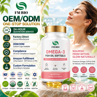Gélules d'huile de poisson oméga-3 de haute mer avec EPA et DHA, complément alimentaire naturel, approvisionnement en vrac OEM ODM sous marque privée