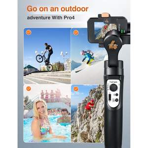 Estabilizador de cardán de 3 ejes Hohem Pro4 para cámaras de acción GoPro Hero 12 11 10 9, grabadora de video portátil a prueba de agua - Product Image 5