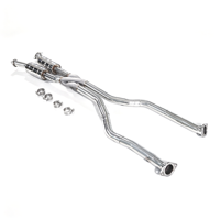 Section intermédiaire de l'échappement sport Z-Pipe résonnante haut de gamme pour Lexus RCF/is500/GSF 5.0L V8 en acier inoxydable poli miroir