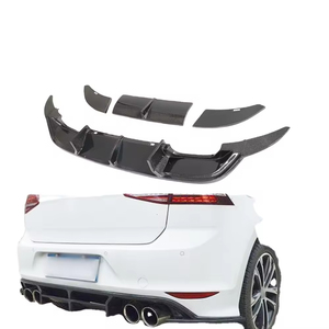 Diffuseur de pare-chocs arrière en fibre de carbone pour Volkswagen VW GOLF 7 VII MK7 R R-LINE 2014 2015 2016 2017 - Product Image 2