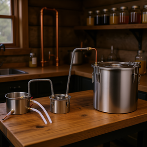 Destilador de Alcohol Moonshine Still Water de 8 Galones, Kit de Elaboración Casera de Cerveza de Acero Inoxidable con Barril Thumper - Product Image 2