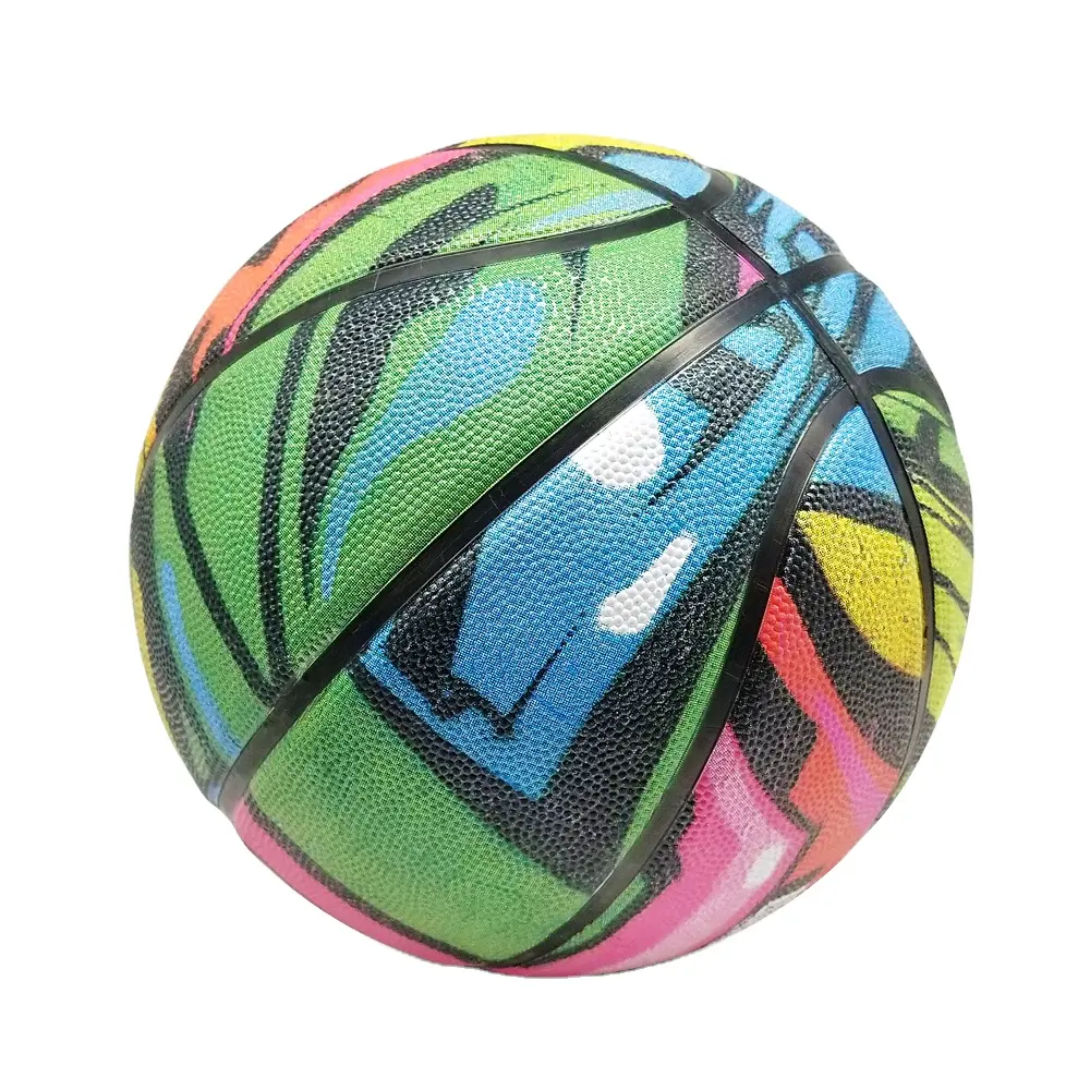 Monster Beschikbaar Outdoor Opblaasbare Training Custom Rubber Basketbal Bal Maat 7