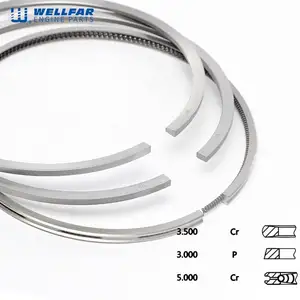 08-283100-00 diesel engine part D2840 diesel piston ring 128mm pistones rings for MAN Truck