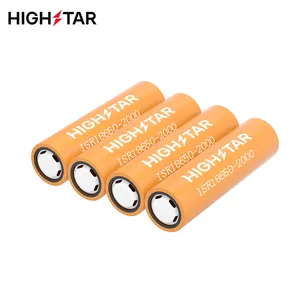 HIGHSTAR 18650 2000mAh 3.7V rechargeable battery lithium cell li-ion 2000mah high capacity for electric bicycles scooters