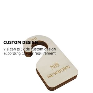 Tailai in legno lucidato appendiabiti in legno per neonati organizzatore divisorio per neonato Nursery 24 scatole di legno artigianali da parete cartelli - Product Image 3