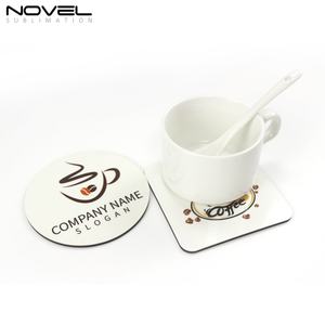 Posavasos Cuadrados de MDF Personalizados Promocionales, Posavasos Redondos de Tablero Duro, Posavasos en Blanco para Sublimación - Product Image 5