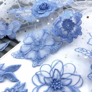 Exquisite Applique Craft Effect Luxury New Style Lace Patch Flower Embroidery Patches for Clothing - Product Image 2
