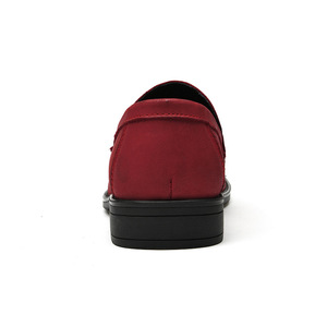 Nuove Scarpe Casual in Pelle Rosso Brillante da Uomo per l'Autunno, Traspiranti, Slip-On, Punta Rotonda, Calde e alla Moda - Product Image 3