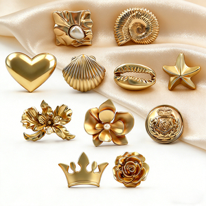 Brass Shirt Button Clip - High Quality Metal Clasp for Men's Dress Shirts