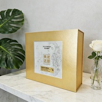 Boîte cadeau en papier rigide de luxe écologique personnalisée avec compartiment multi-bouteilles pour l'emballage d'huiles essentielles