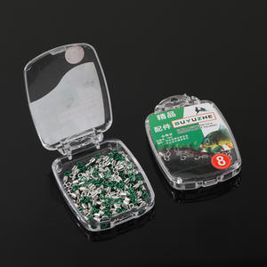 บิวซูเจ ฟิกเกอร์เอท สวิเวลส์ โลหะผสมทองแดง ขนาด 8 สำหรับตกปลาในน้ำจืด บรรจุในกล่องพลาสติก - Product Image 1