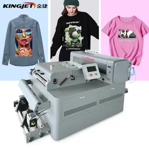 Kingjet I3200 30 см DTF принтер A3 A2 30 см 60 см XP600 набор все в одном DTF печатная машина и порошок Dyer