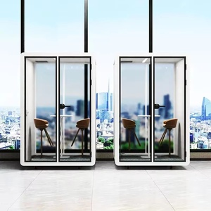 Cabina de oficina privada insonorizada, módulo Pod para cabina de teléfono móvil, caja de teléfono móvil, <span class=keywords><strong>chat</strong></span> para dos personas con sistema de ventilación - Product Image 1