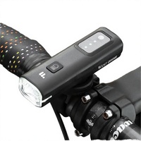 Luz Delantera LED de Aluminio para Bicicleta con Carga Tipo-C, Resistente al Agua IPX4, 300 Lúmenes, Indicador de Batería, para Viajes al Aire Libre