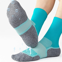 Vente en gros OEM Calcetines Deportivos Compression Professional Tricoté Athletic Marathon Running Chaussettes