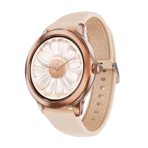 Şişmiş B8 Pro Reloj spor akıllı bilezik kablosuz şarj kadın akıllı saat toptan bayanlar yuvarlak dokunmatik ekran akıllı saat e