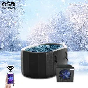 wim hof blow upbluecube tub inflatable portable chiller timber inflatable solid icebath Cooling Chiller