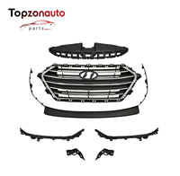 Topzonauto für grundierte Frontstoßstangenabdeckung passend für Hyundai Elantra 2017-2018 Hyundai Auto Stoßstangen-Kit
