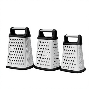 Éplucheur manuel multifonctionnel en acier inoxydable à quatre côtés incurvés en forme d'arc, râpe à gingembre, oignon et fromage - Product Image 1