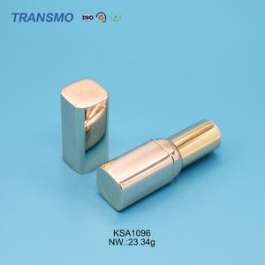 Tube d'emballage de rouge à lèvres de luxe en or personnalisé, forme carrée, en plastique avec impression personnalisée pour les cosmétiques (fard à joues) - Product Image 4