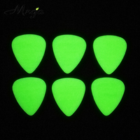 100 médiators en celluloïd phosphorescent, épaisseur lourde de 0.96mm, médiator lumineux blanc ivoire pour accessoires musicaux