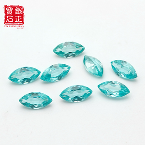 Pierres précieuses de grenat Paraiba Yttrium <span class=keywords><strong>Aluminium</strong></span> synthétiques de laboratoire, taille <span class=keywords><strong>marquise</strong></span>, avec certificat AGL - Product Image 1