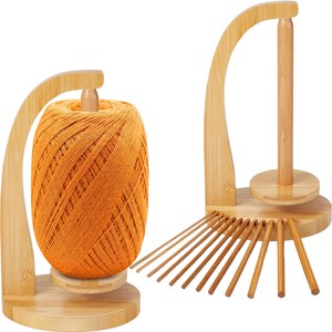 Support de rangement rotatif en bois pour bobines de fil, idéal pour la vente en gros en usine, pour le stockage de laine et le rangement de bobines de tricot à la main. - Product Image 5