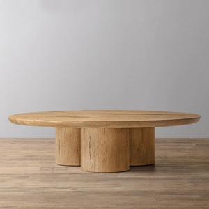 RH American Style Country Solid Wood Round Coffee <strong>Table</strong> French Retro Coffee <strong>Table</strong> Living Room Oak to Make <strong>Old</strong> Tea <strong>Table</strong> Custom - Product Image 2