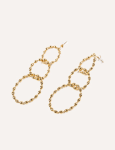 CUCOCUCA YXQ E129 Pendientes Minimalistas de Acero Inoxidable Color Dorado, Estilo Moderno y Simple - Product Image 3