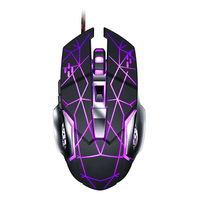 Accessoires informatiques souris de jeu filaire USB RGB touches muettes souris de jeu pondérée par le bas ergonomique 7600DPI pour bureau