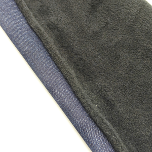 قماش دنيم مبطن بالصوف السميك الناعم والدافئ للشتاء مع مقاومة للوبر لجينز الرجال والنساء عالي الجودة - Product Image 2