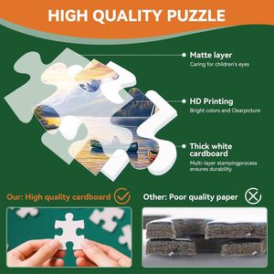 Set di Puzzle Personalizzati da 500 Pezzi, Gioco di Puzzle su Misura per Adulti, Puzzle in Carta Personalizzato per Decorazione Casa - Product Image 3