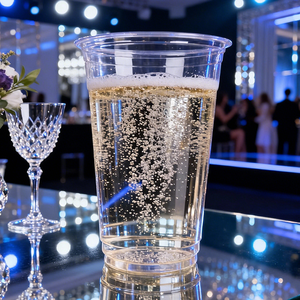 Gobelet en plastique transparent PET jetable de 16/20 oz pour boissons froides, jus, bière, boba, café à emporter, avec logo personnalisé, vente en gros - Product Image 6