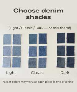 Custom Denim Fabric <strong>Patchwork</strong> Hobo Jeans Shoulder <strong>Bag</strong> Denim Shopping <strong>Bag</strong> Large Capacity Lightweight Denim Tote <strong>Bag</strong> - Product Image 3