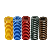 Die Spring Aleación de acero Rectangular Línea plana Amarillo Azul Rojo Verde Marrón Resorte de compresión de absorción de impactos de alta elasticidad