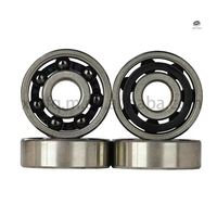 Ruedas de Patines 608 627 en Línea, de Acero Inoxidable 440C, Lavables, con Rodamientos de Bolas Híbridos de Cerámica Si3N4 Negros, para Patinaje de Velocidad