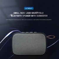 Haut-parleur portable G-TWS17 étanche, petit format, son puissant, basses profondes, unité de basses 5.0, haute fidélité.