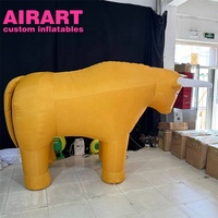 Costume de combat de taureau gonflable d'approvisionnement direct d'usine, costume de taureau de dessin animé d'animal de marche réaliste gonflable géant pour le spectacle, affichage