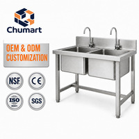 Appareils électroménagers de cuisine en acier inoxydable. Personnalisation possible. OEM/ODM. Évier double amovible.