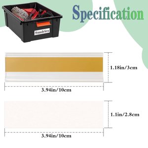 Bandes adhésives robustes pour l'étiquetage des rayonnages d'entrepôt - Product Image 4