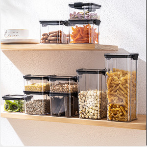 Boîte <span class=keywords><strong>de</strong></span> rangement <span class=keywords><strong>de</strong></span> cuisine en plastique, organisateur et stockage des aliments, pot <span class=keywords><strong>de</strong></span> <span class=keywords><strong>conservation</strong></span> <span class=keywords><strong>de</strong></span> cuisine, ustensile <span class=keywords><strong>de</strong></span> cuisine - Product Image 5