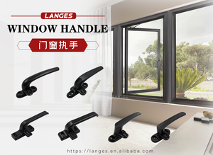 Minimalist <strong>Window</strong> <strong>Handle</strong> Side Hung Aluminum Alloy <strong>Handle</strong> Lock Sliding Door <strong>Casement</strong> <strong>Window</strong> Lock With Roller - Product Image 5