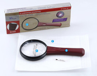 LED Hot Selling MG2B-4 75MM Portable Acrylic Lens Handheld Reading Magnifier