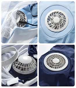 Chaleco Refrigerante Inteligente para Todos 2025 |   Banco <span class=keywords><strong>de</strong></span> Energía Portátil con Ventiladores Integrados y Flujo <span class=keywords><strong>de</strong></span> Aire Activo |   Camiseta Formal <span class=keywords><strong>de</strong></span> Verano con Cuello en V Transpirable - Product Image 3