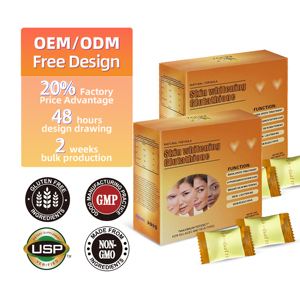 Comprimés de glutathion OEM avec vitamine C et B3, formule antioxydante naturelle pour favoriser l'éclat de la peau - Product Image 4